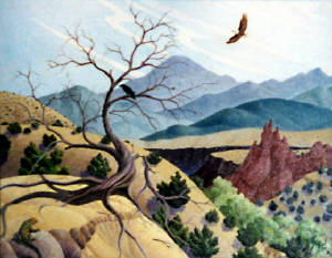 landscape, upper Embudo valley, NM
